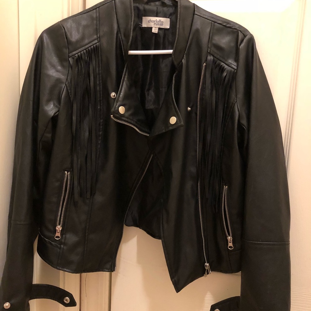 Leather jacket in size M